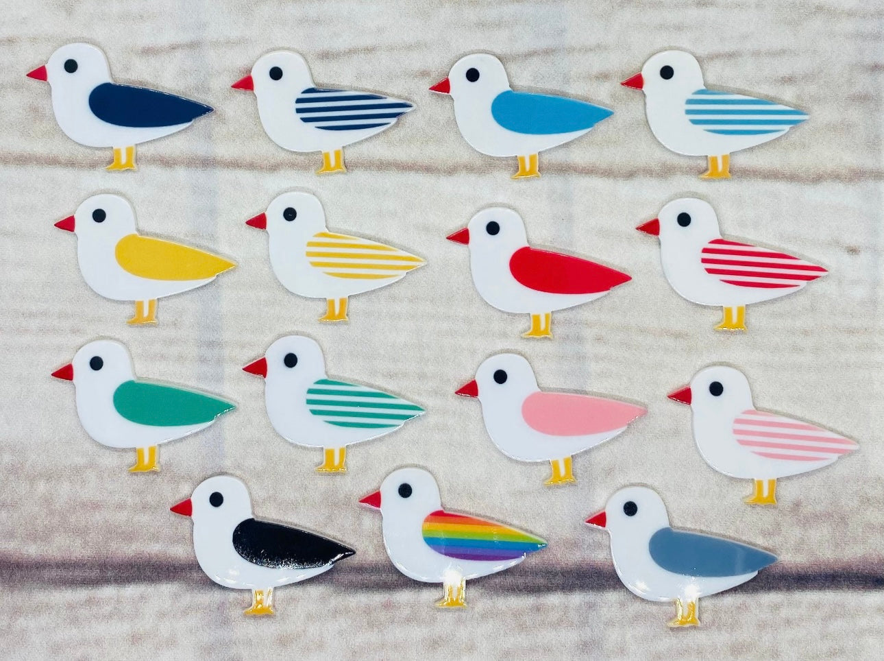 Seagull Resin keyring 24 colours