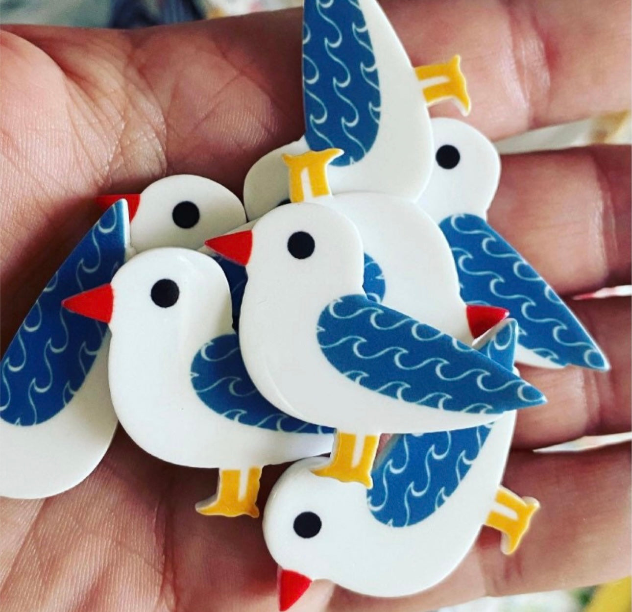 Seagull Resin fridge magnet 24 colours