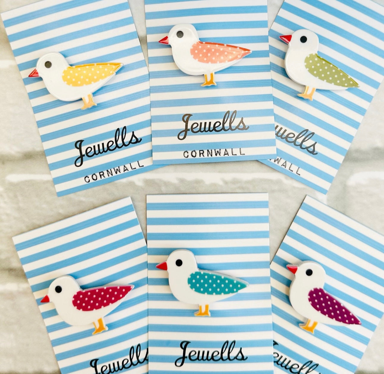 Seagull Resin fridge magnet 24 colours