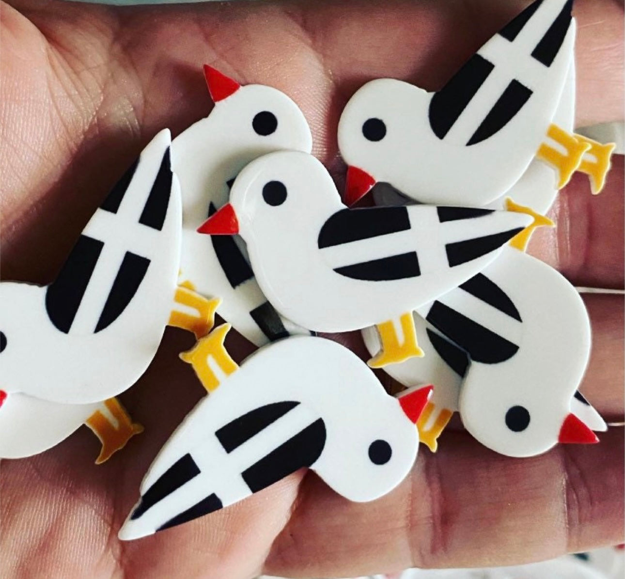 Seagull Resin fridge magnet 24 colours