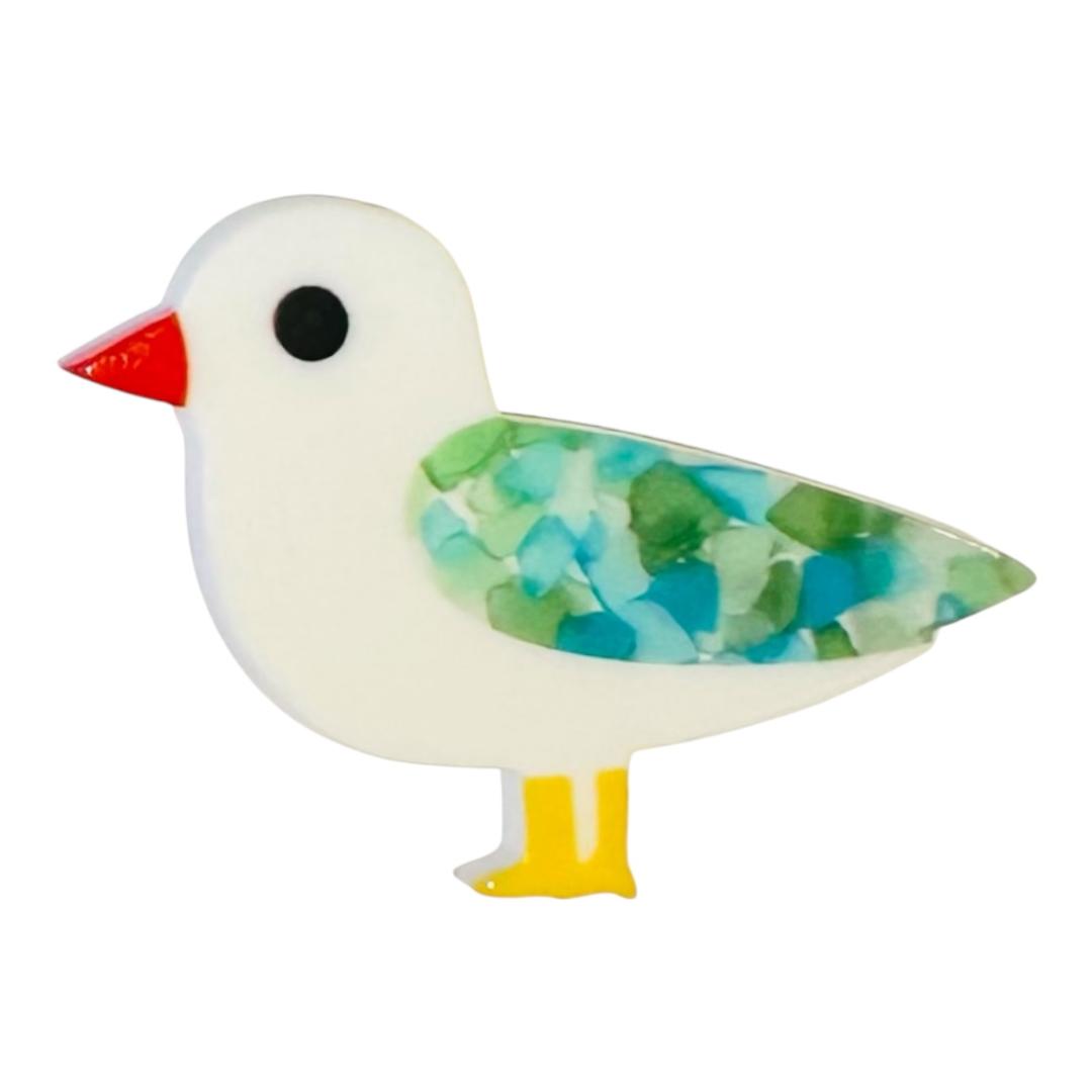 Seagull Resin brooch 25 colours
