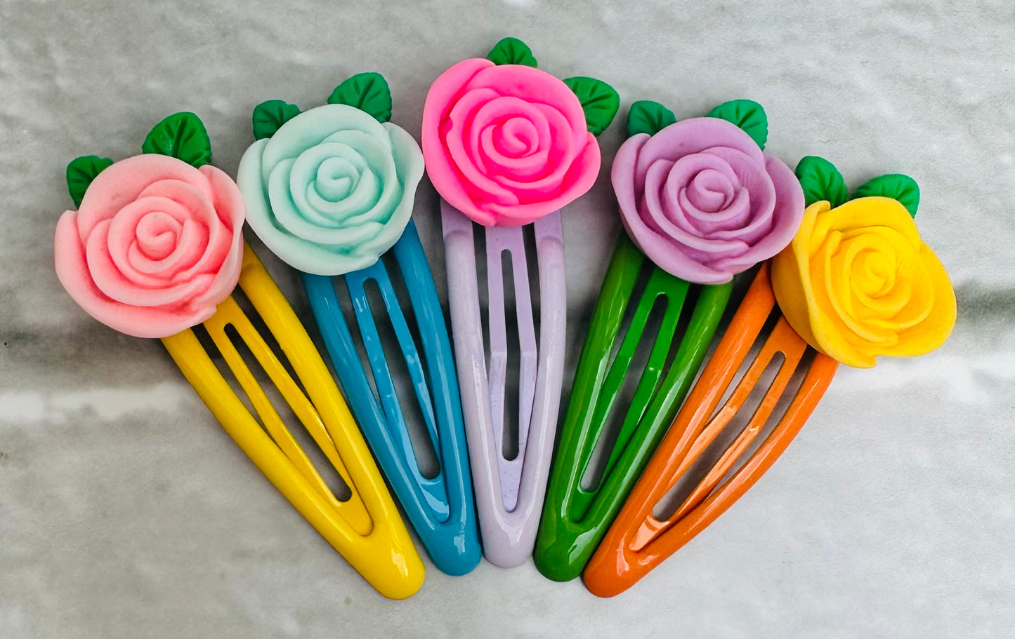 Rose Flower Hair Clip