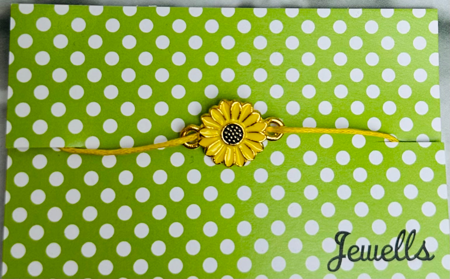 Sunflower Charm Wish Bracelet