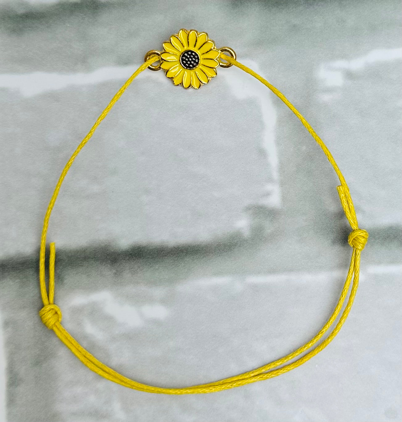 Sunflower Charm Wish Bracelet