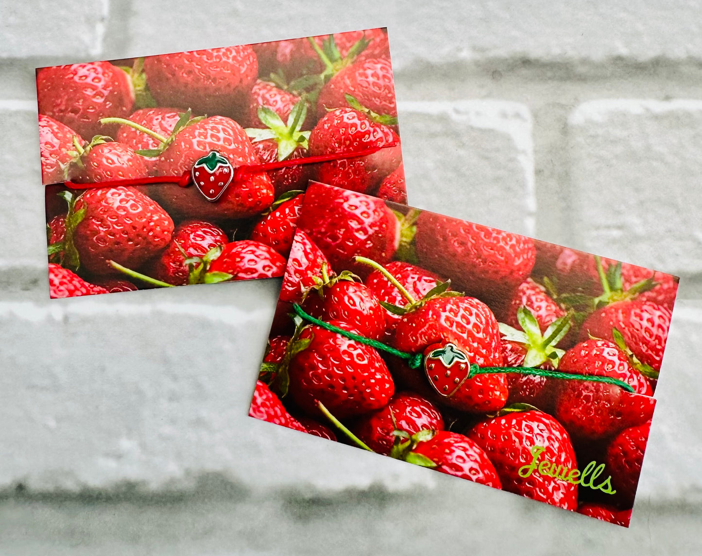 Strawberry Charm Wish Bracelet