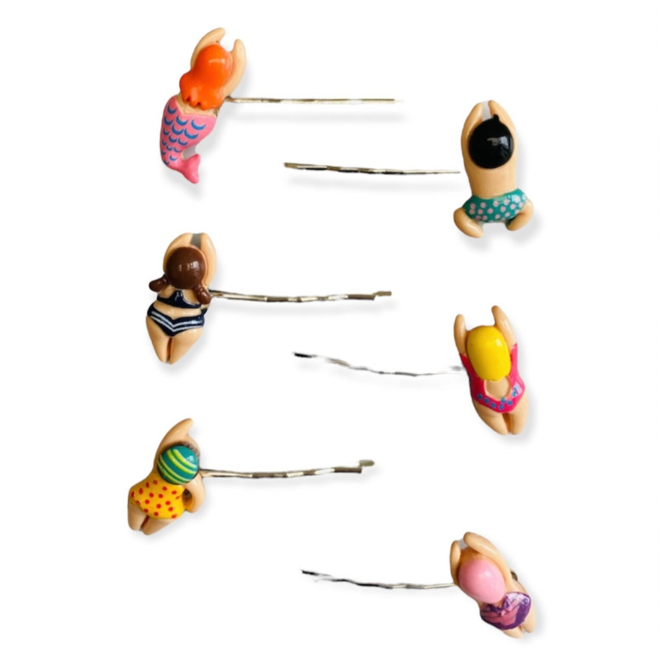 Swimmer Mini Resin Hairclip - 6 designs