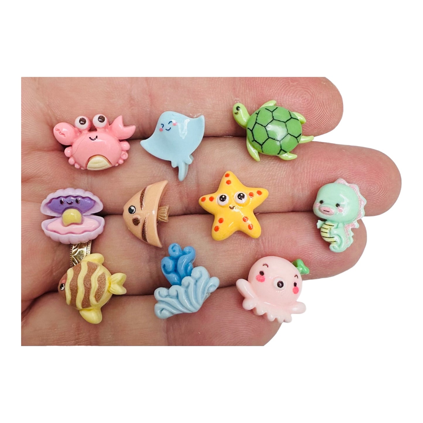 Sealife resin stud earrings 10 designs