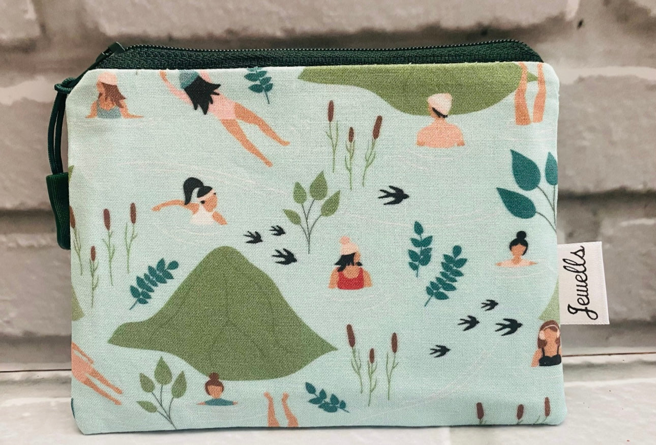 Wild River Swimming fabric coin purse pouch swim