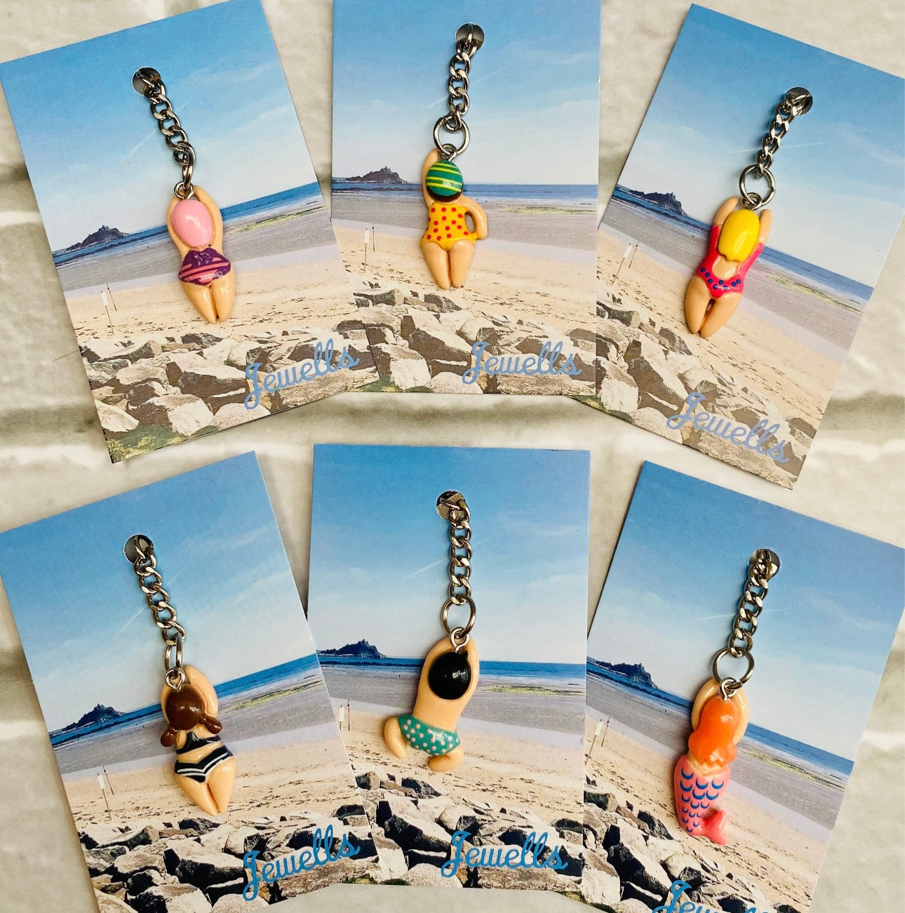 Swimmer Mini Resin Keyring - 6 designs