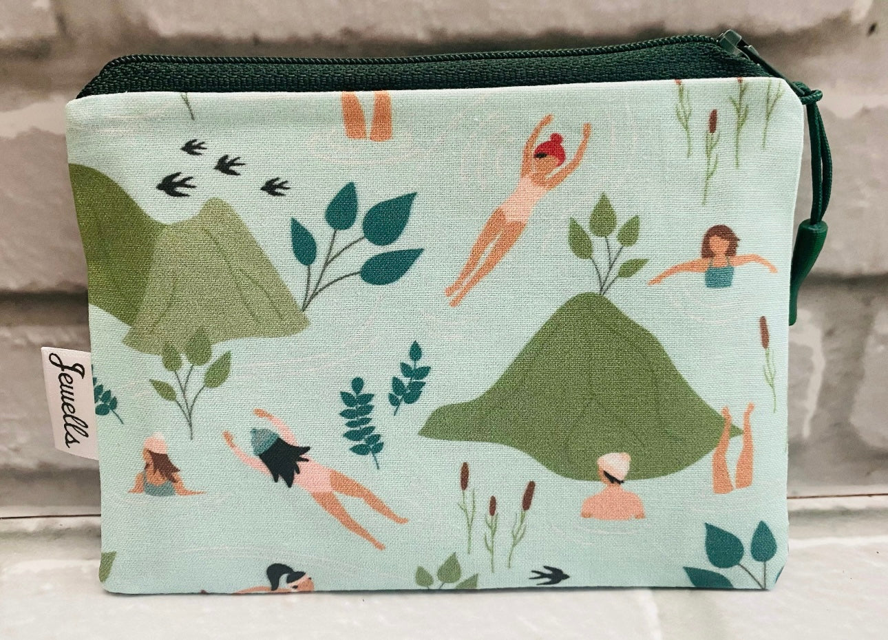 Wild River Swimming fabric coin purse pouch swim