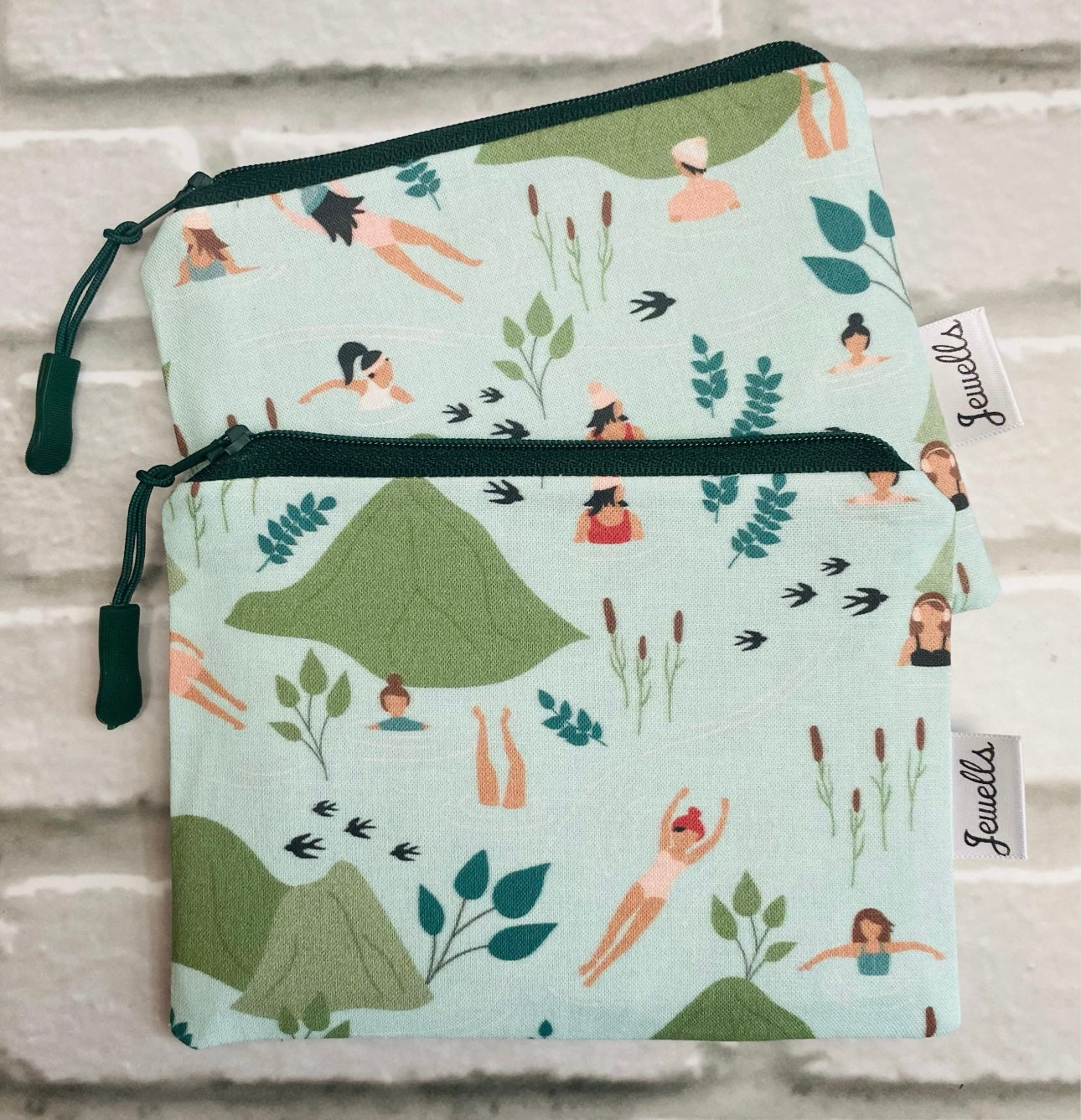 Wild River Swimming fabric coin purse pouch swim
