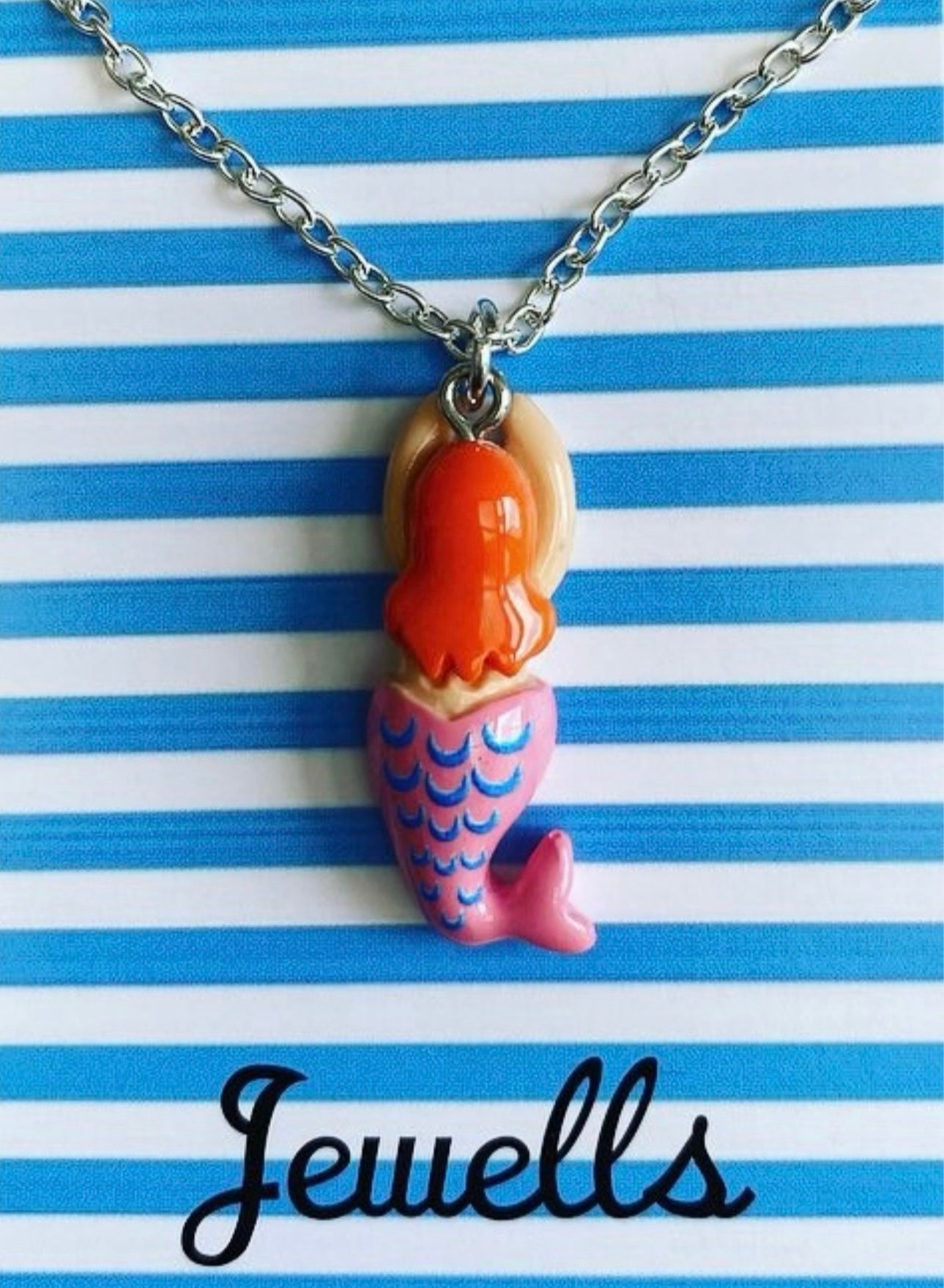 Swimmer Mini Resin Charm Necklace - 6 designs