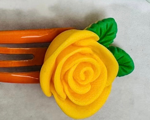 Rose Flower Hair Clip