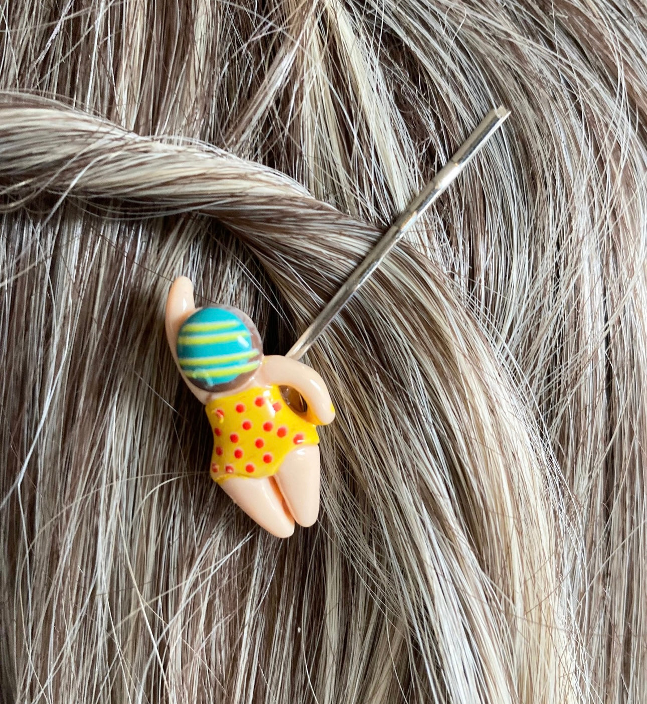 Swimmer Mini Resin Hairclip - 6 designs